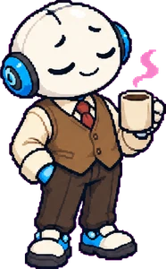 the old senior, with a mug